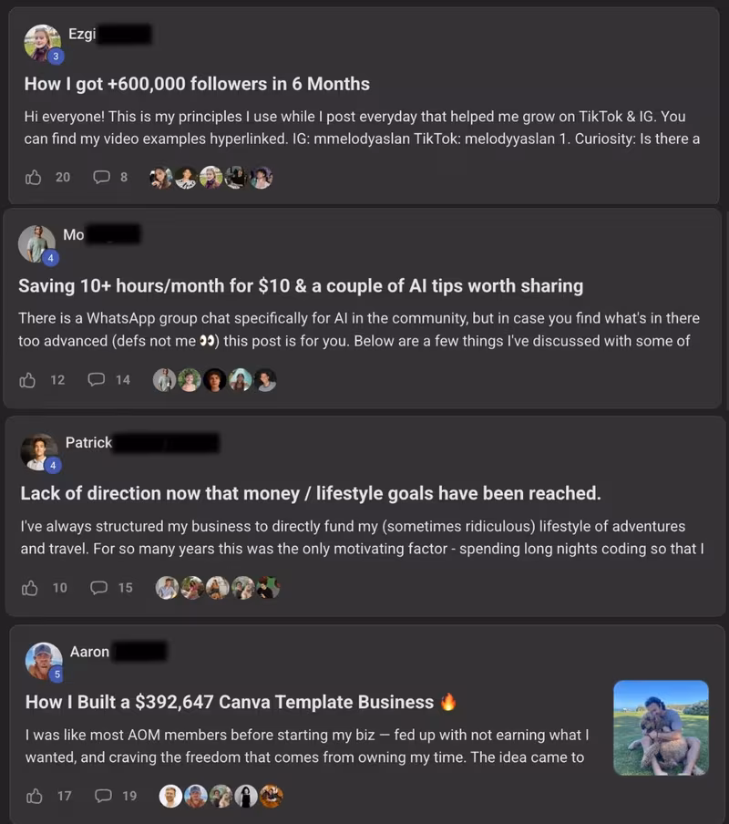 More member posts and discussions from the Hub
