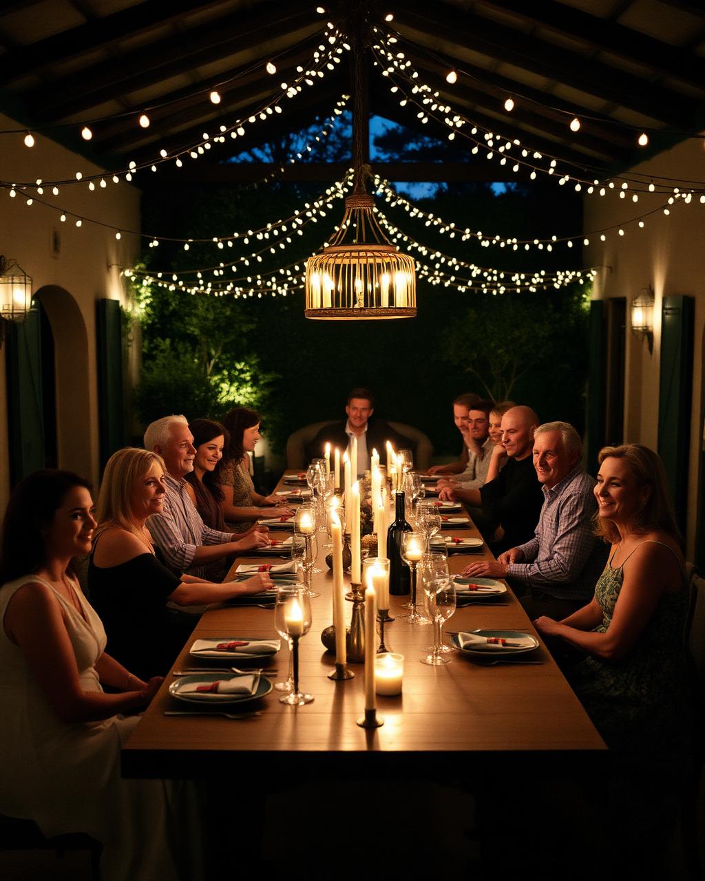 Candlelit founder dinner